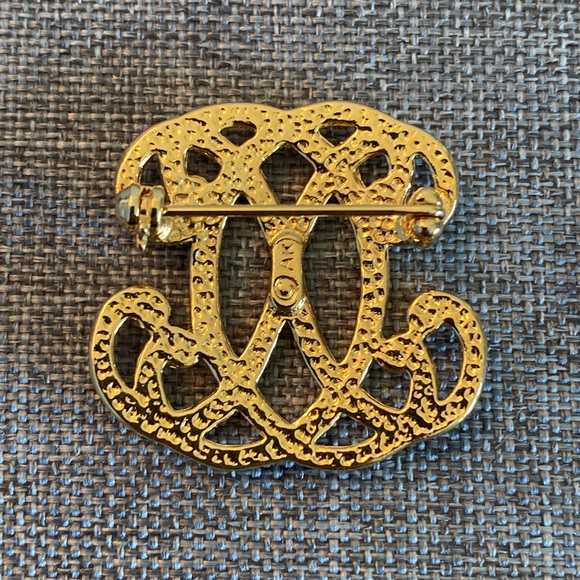 Anne Klein Gold Brooch - Picture 2 of 3